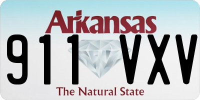 AR license plate 911VXV