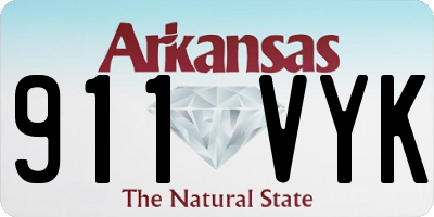 AR license plate 911VYK