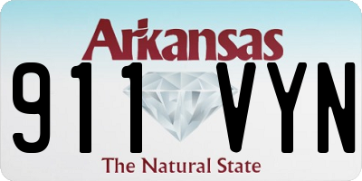 AR license plate 911VYN