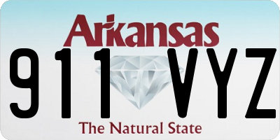 AR license plate 911VYZ