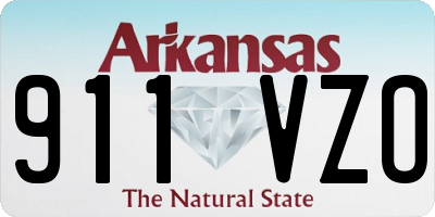 AR license plate 911VZO