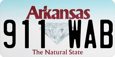 AR license plate 911WAB