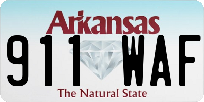 AR license plate 911WAF