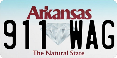 AR license plate 911WAG
