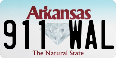 AR license plate 911WAL