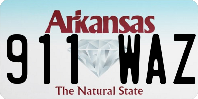 AR license plate 911WAZ