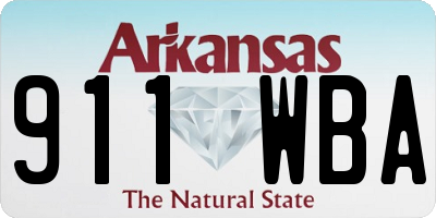 AR license plate 911WBA