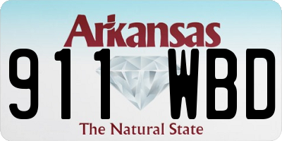 AR license plate 911WBD