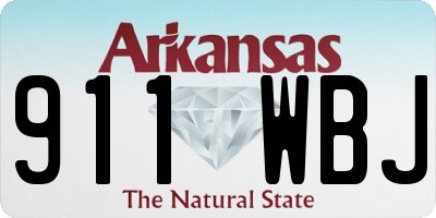 AR license plate 911WBJ
