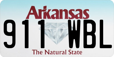 AR license plate 911WBL
