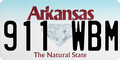 AR license plate 911WBM