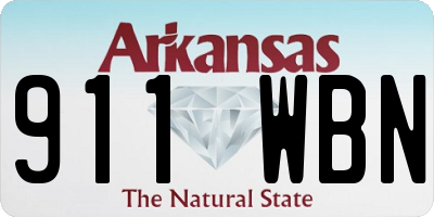 AR license plate 911WBN