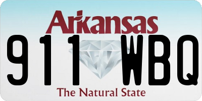 AR license plate 911WBQ