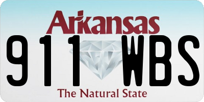 AR license plate 911WBS