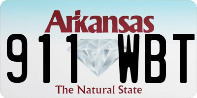 AR license plate 911WBT