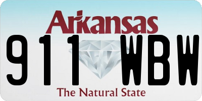 AR license plate 911WBW