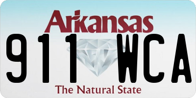 AR license plate 911WCA