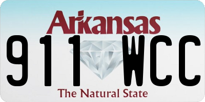 AR license plate 911WCC