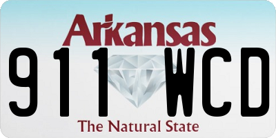 AR license plate 911WCD