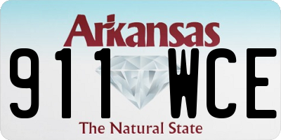 AR license plate 911WCE