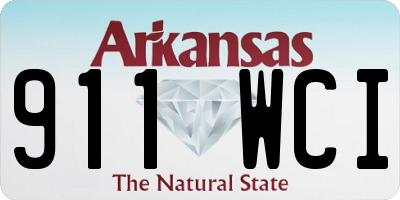 AR license plate 911WCI