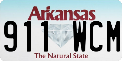 AR license plate 911WCM