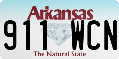 AR license plate 911WCN