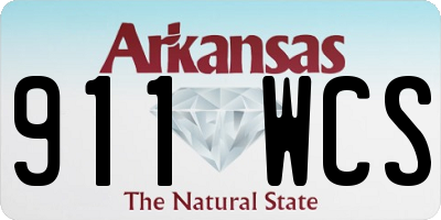 AR license plate 911WCS
