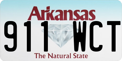 AR license plate 911WCT