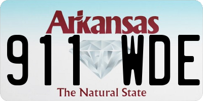 AR license plate 911WDE