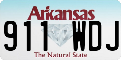 AR license plate 911WDJ