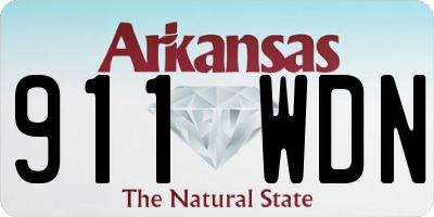 AR license plate 911WDN