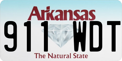AR license plate 911WDT