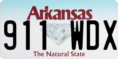 AR license plate 911WDX