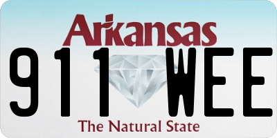 AR license plate 911WEE