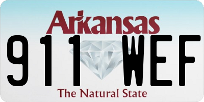 AR license plate 911WEF