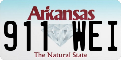 AR license plate 911WEI