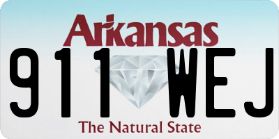 AR license plate 911WEJ