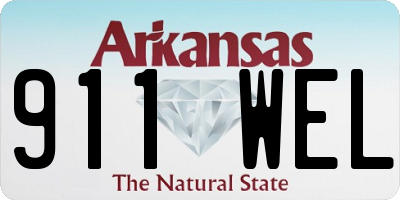 AR license plate 911WEL