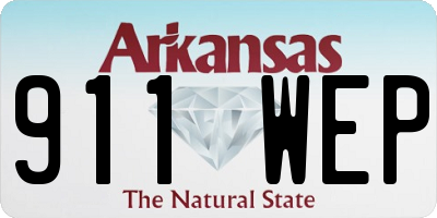 AR license plate 911WEP