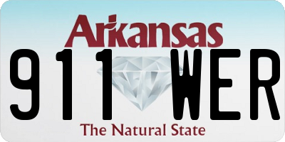 AR license plate 911WER