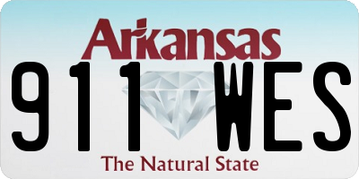 AR license plate 911WES