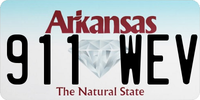 AR license plate 911WEV