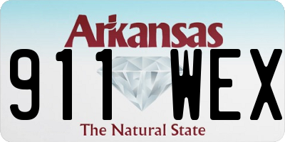 AR license plate 911WEX