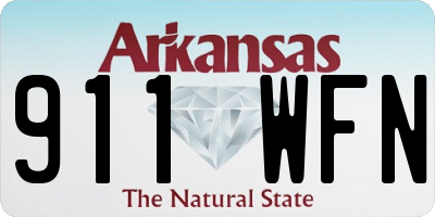 AR license plate 911WFN