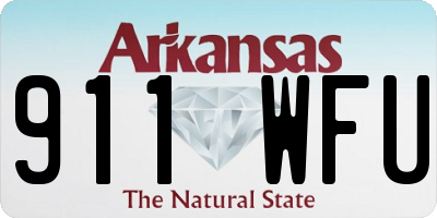 AR license plate 911WFU