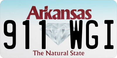 AR license plate 911WGI