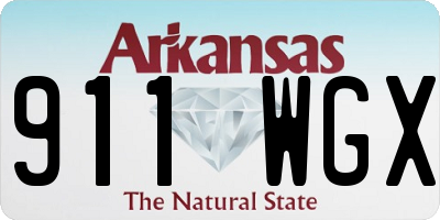 AR license plate 911WGX