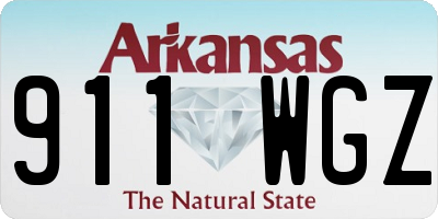 AR license plate 911WGZ