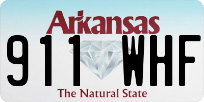 AR license plate 911WHF
